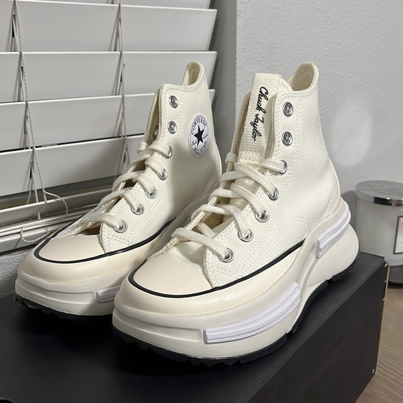 NWT Converse Women's Run Star Legacy CX Shoes - Off white - High Top - A00868C - Picture 7 of 12